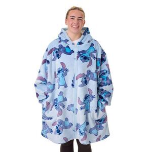 Lilo & Stitch Womens/Ladies Stitch Full Zip Blanket Hoodie / Blue